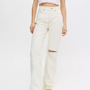 BDG Loose Straight Jean - Destroyed Ivory Denim